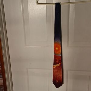 Men's Footprints in the Sand Beach Tie